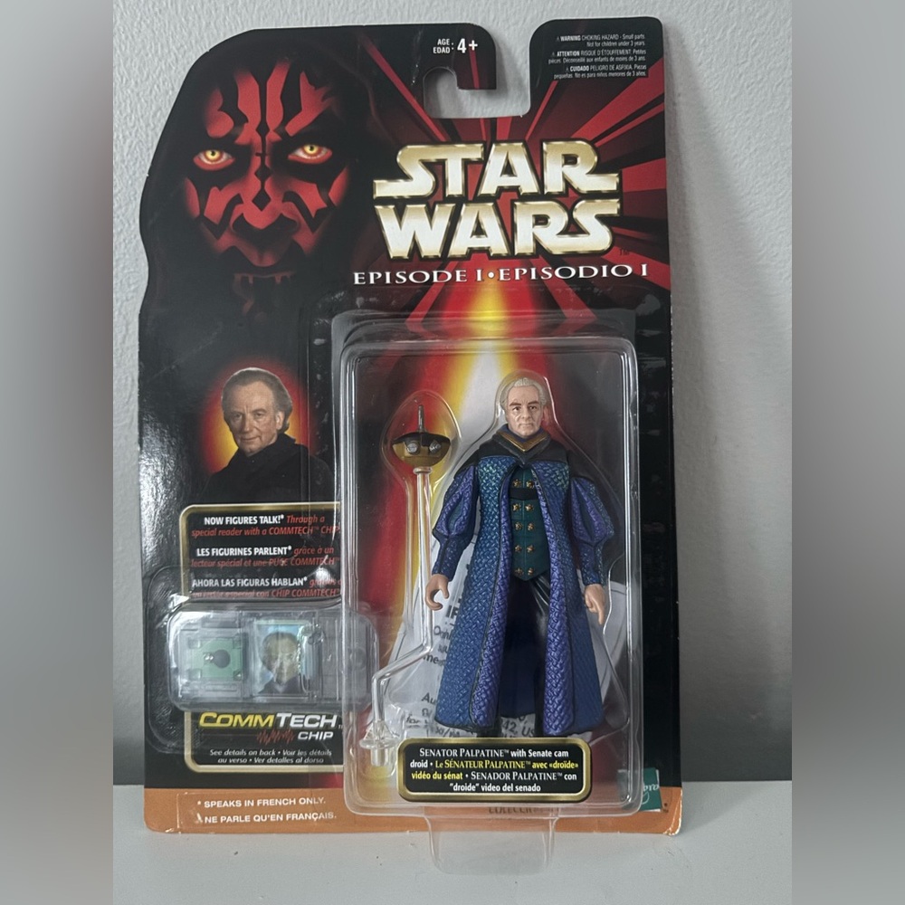 Star Wars Episode 1 - Senator Palpatine with Comm tech chip - NEW SEALED